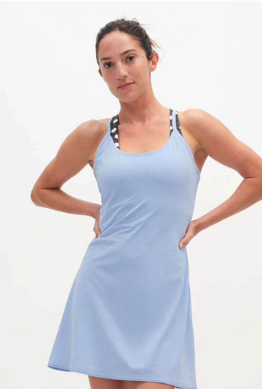 European Summer Outdoor Voices Womens Exercise Racerback Lined Dress Size Small